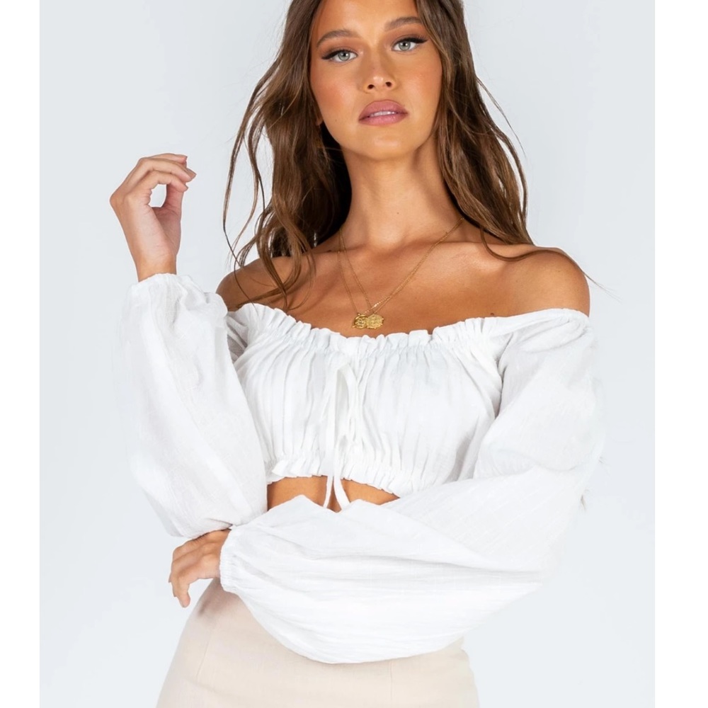 Princess Polly White Crop